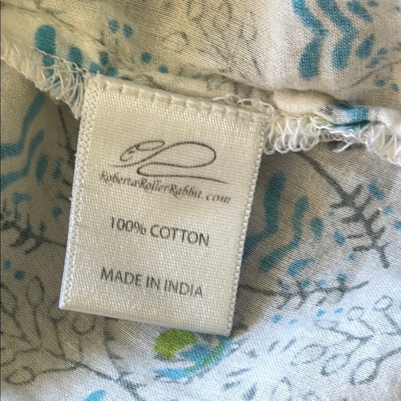 Roberta Roller Rabbit sz XS floral print batik style blouse top great condition - Picture 7 of 8